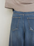 CURVED SEAM DENIM PT / Y234-31041-5
